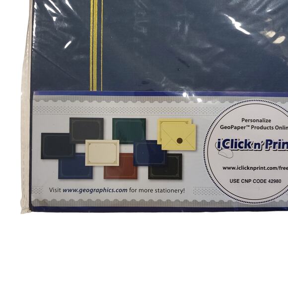 Document Covers Certificate Holder Oversized Embossed Linen Finish Geographics - Picture 2 of 8